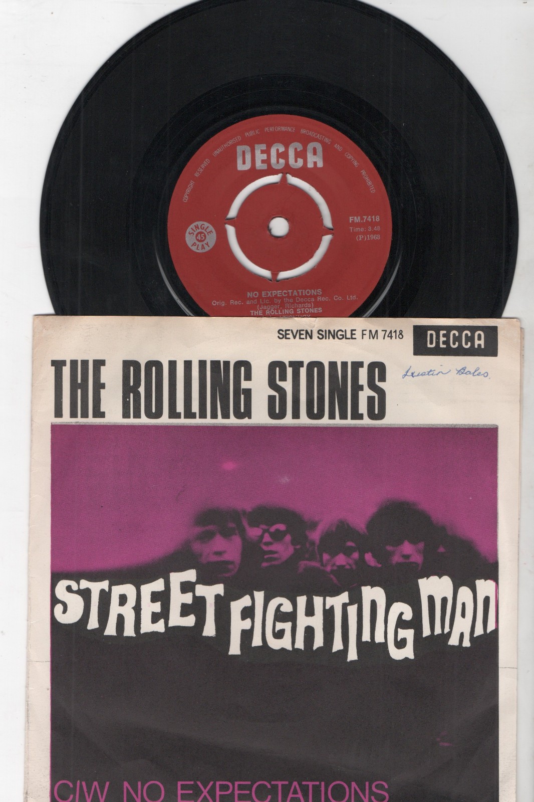 10 alte Rolling Stones Vinyl Singles f  r Sammler