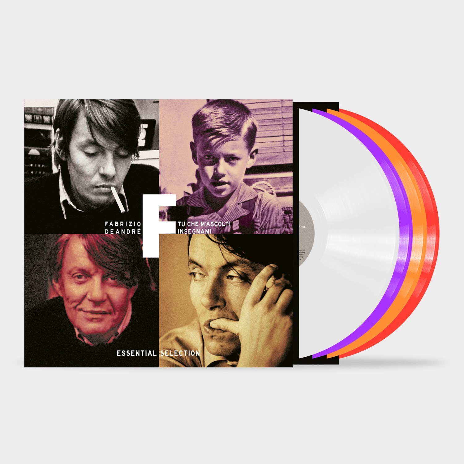 FABRIZIO DE ANDRE  - Tu che m ascolti insegnam  2026  4 LP colour vinyl pre-sale