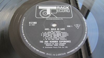 Jimi Hendrix AXIS BOLD AS LOVE 1967 UK 1st MONO   ORANGE INSERT MINT MINUS HEAR