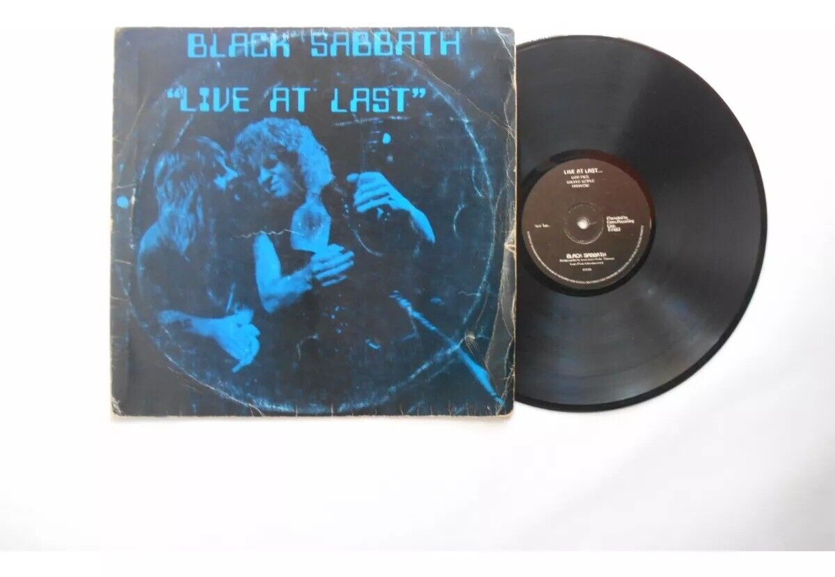 Black Sabbath     Live At Last... Vinyl LP Colombian RARE Edit.  VG/VG
