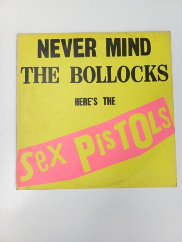 SEX PISTOLS NEVER MIND THE BOLLOCKS VINYL BLANK BACK 1977 A5 B5 1ST PRESS V2086