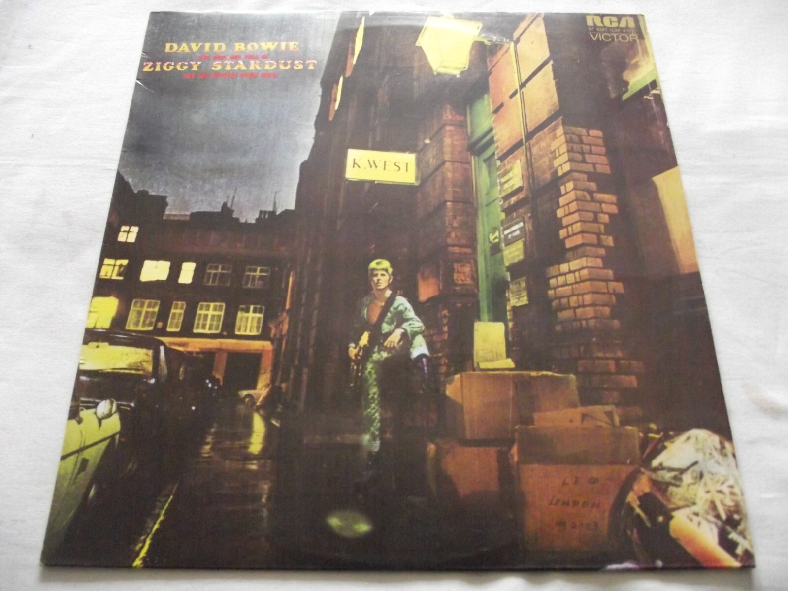 DAVID BOWIE   ZIGGY STARDUST    1972 UK Orange RCA LP NO MAINMAN w/TITANIC 1E,2E