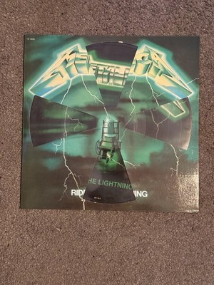 Metallica Ride the Lightning Picture LP Vinyl Cut up Cover 
