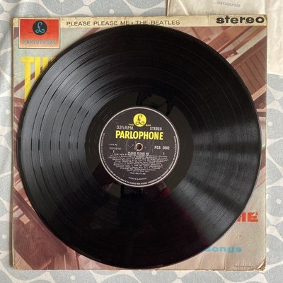 THE BEATLES - PLEASE PLEASE ME - STEREO EARLY PRESS VINYL LP - 1N / 1N