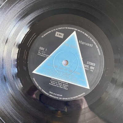 PINK FLOYD - DARK SIDE of the MOON - 1ST Press VINYL LP-  A2 / B2 -  SOLID BLUE 