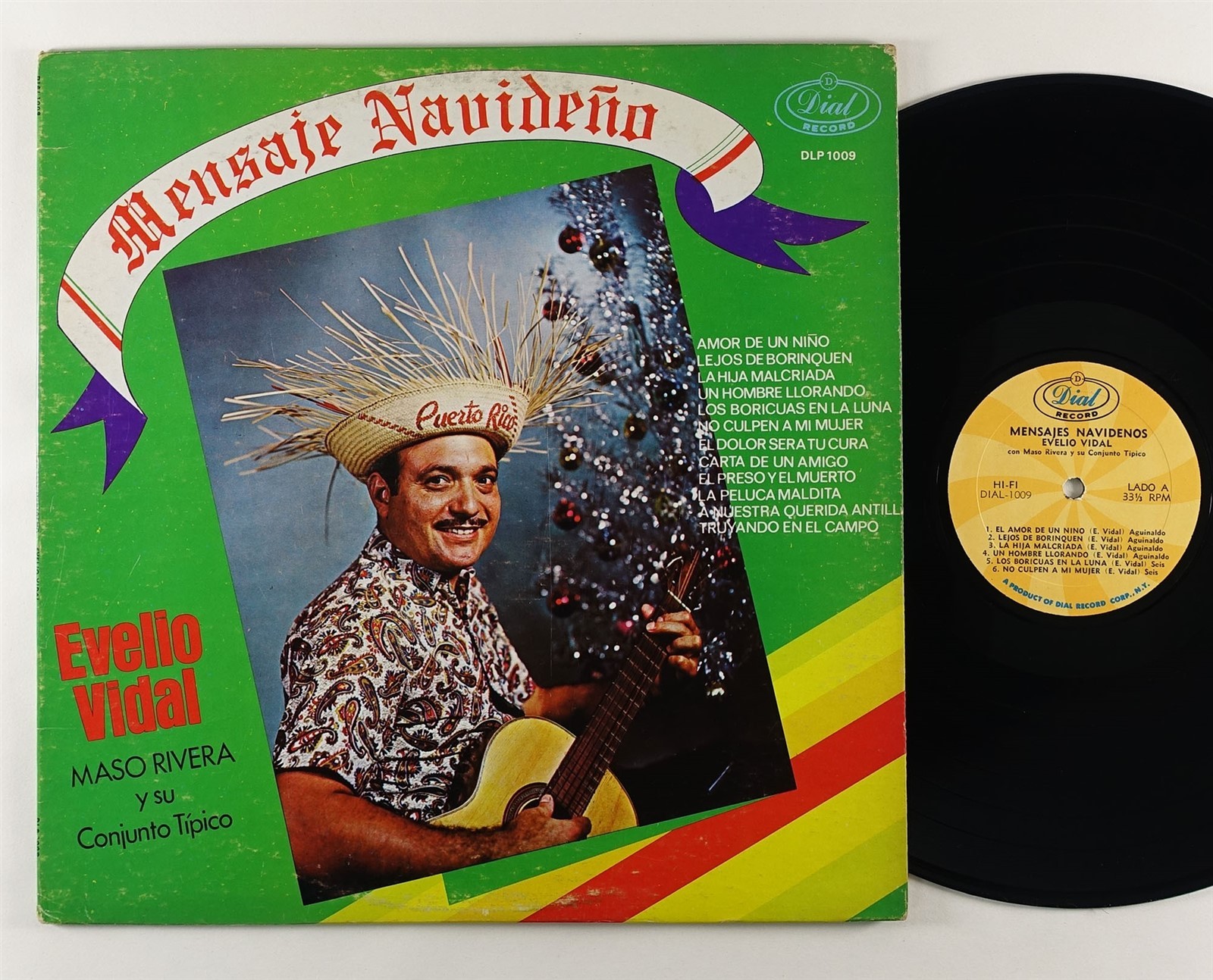 Evelio Vidal, Maso Rivera   Conjunto Tipico  Mensaje Navideno  LP DIal