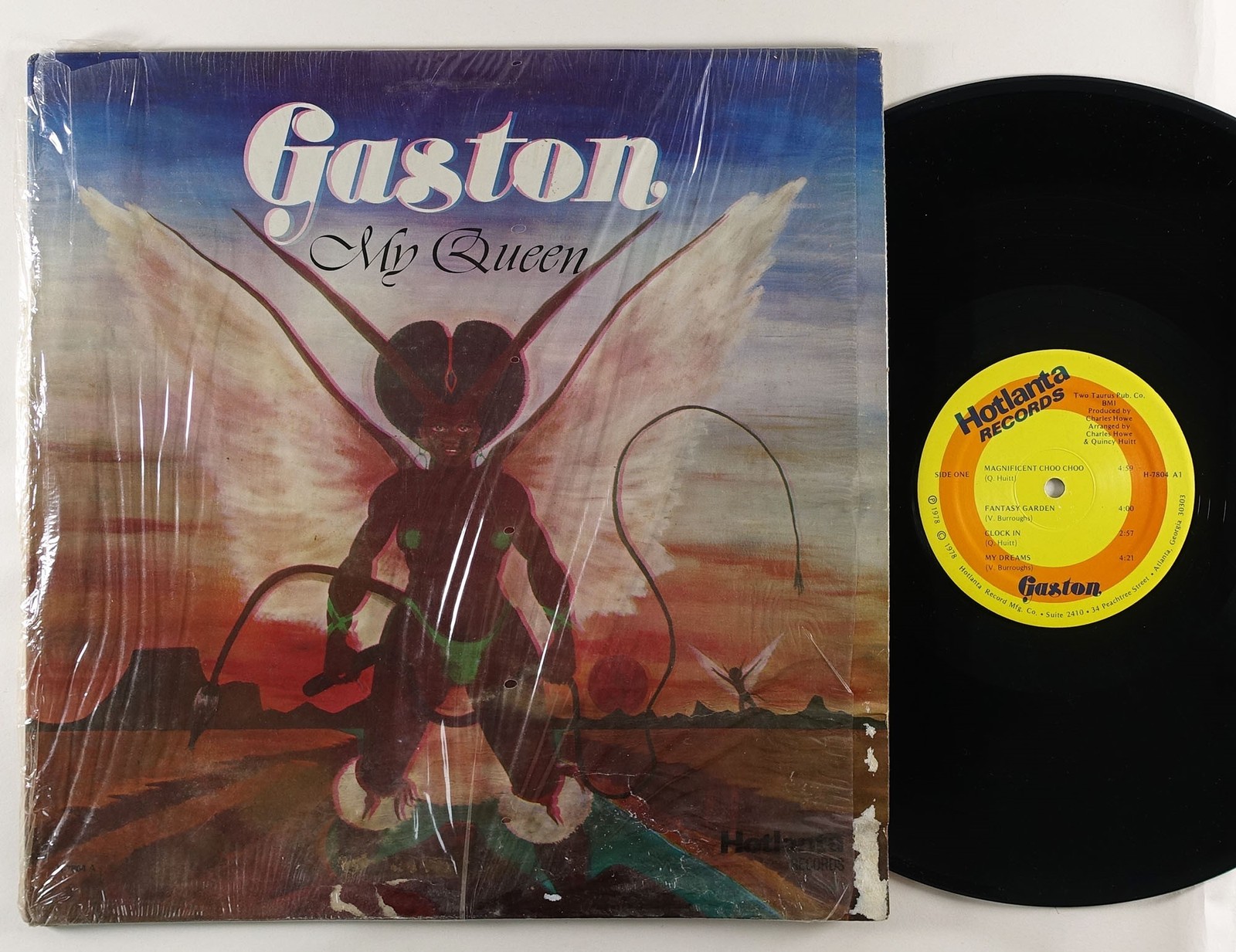 Gaston  My Queen  LP Hotlanta Rare Modern Soul Funk OG Press HEAR