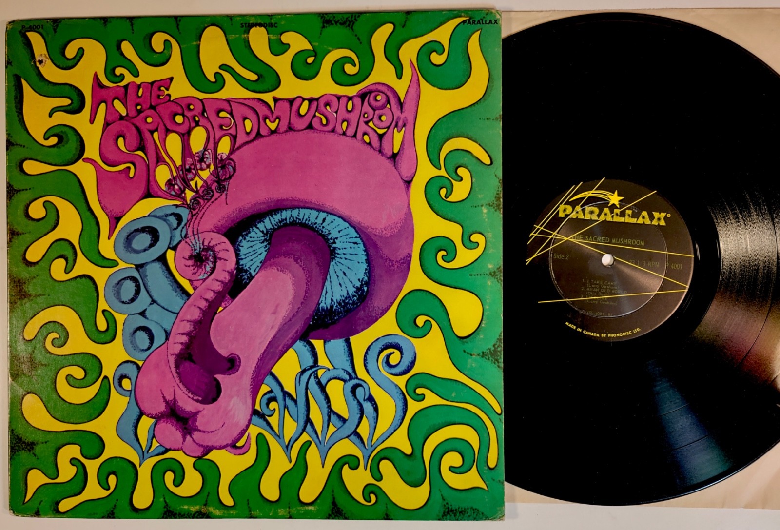Sacred Mushroom, the Self-Titled LP Canada Parallax Psych Rare  