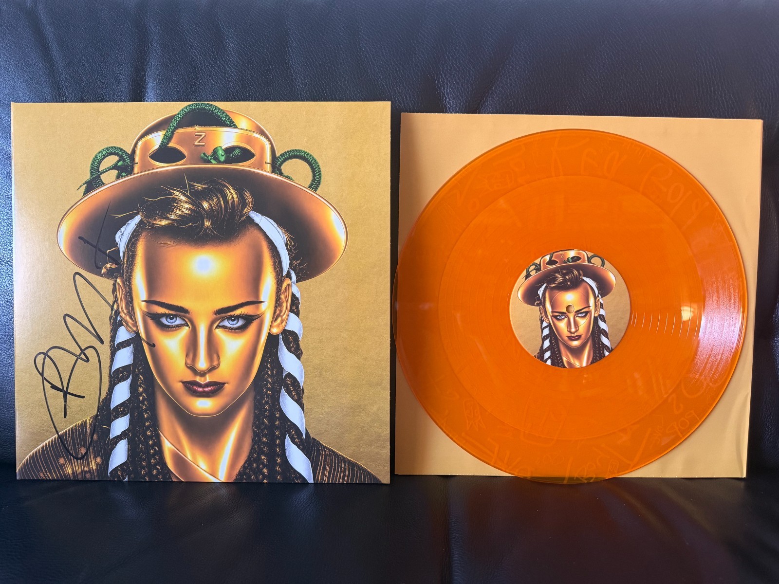 Boy George Artist Included Karma Chameleon LTD 12  colored vinyl AUTOGRAPHED