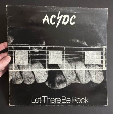 AC/DC Let There Be Rock Black Vinyl LP 33 RPM Albert Productions APLP-022, VG 