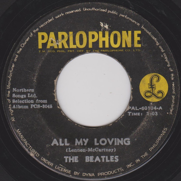 the beatles all my loving